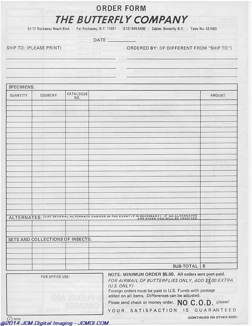 The Butterfly Company(NY) ads, forms, fliers